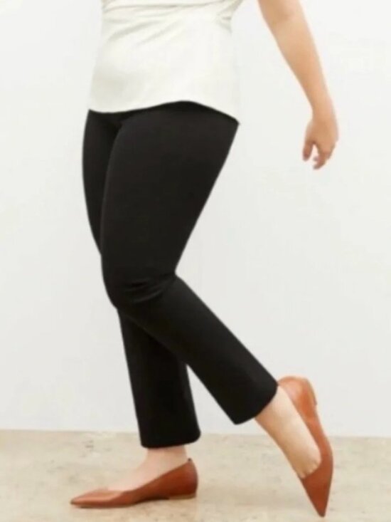 MM Lafleur Pants - MM Lafleur Black Foster Women Pants 1X Stretch Business Casual Capsule Old Money